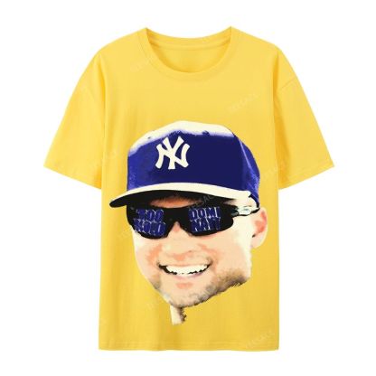 Unisex-Adult Ultra Cotton T-Shirt Graphic  JETER BIG FACE TEE