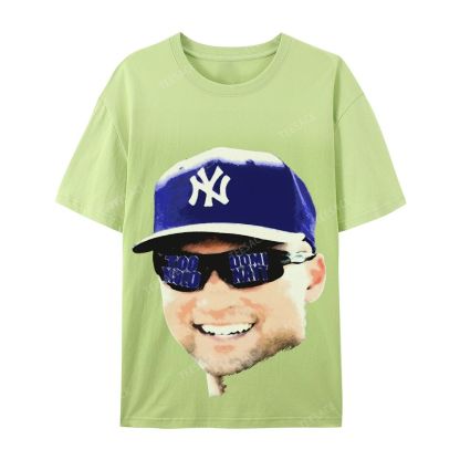 Unisex-Adult Ultra Cotton T-Shirt Graphic  JETER BIG FACE TEE