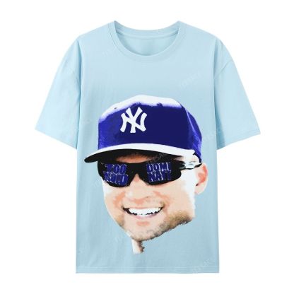 Unisex-Adult Ultra Cotton T-Shirt Graphic  JETER BIG FACE TEE