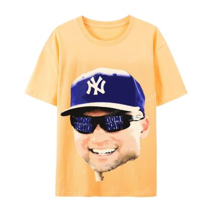 Unisex-Adult Ultra Cotton T-Shirt Graphic  JETER BIG FACE TEE