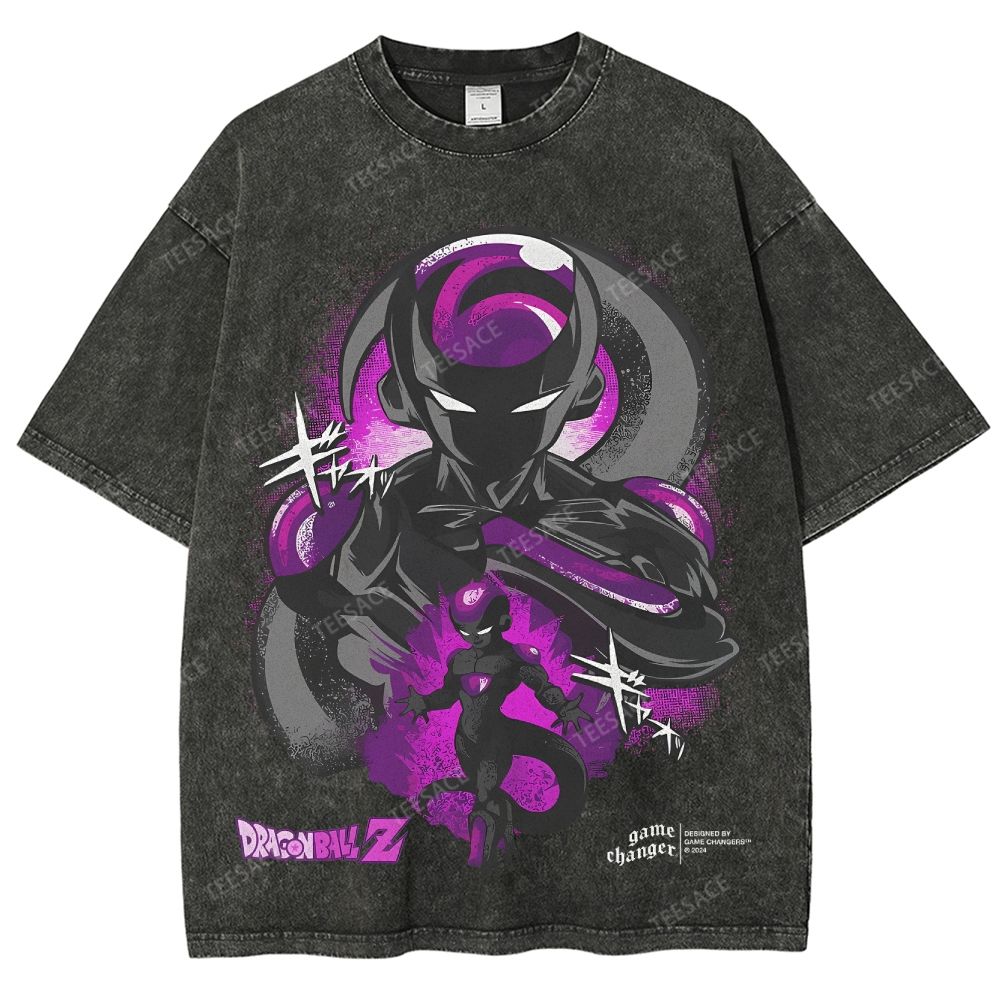 Unisex Fit Washed T-Shirt FRIEZA V2 TEE