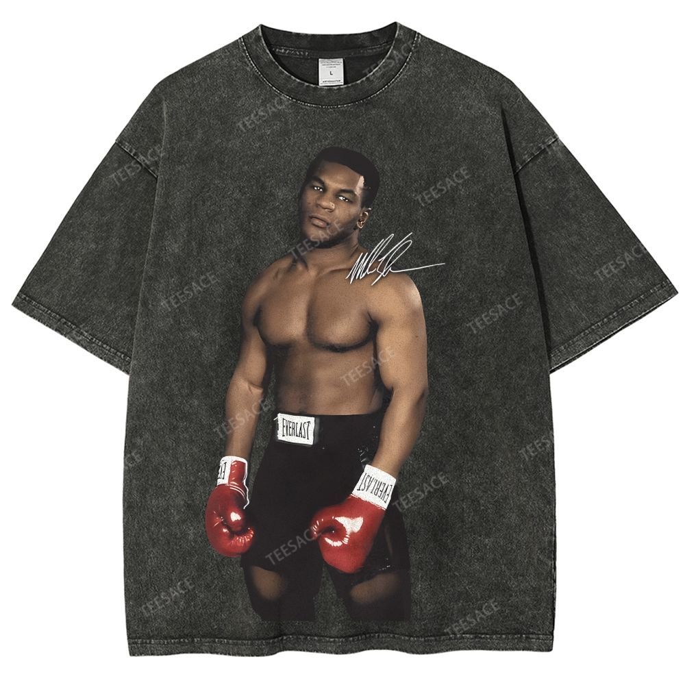 Unisex Fit Washed T-Shirt MIKE TYSON TEE