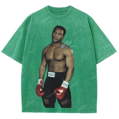 Unisex Fit Washed T-Shirt MIKE TYSON TEE