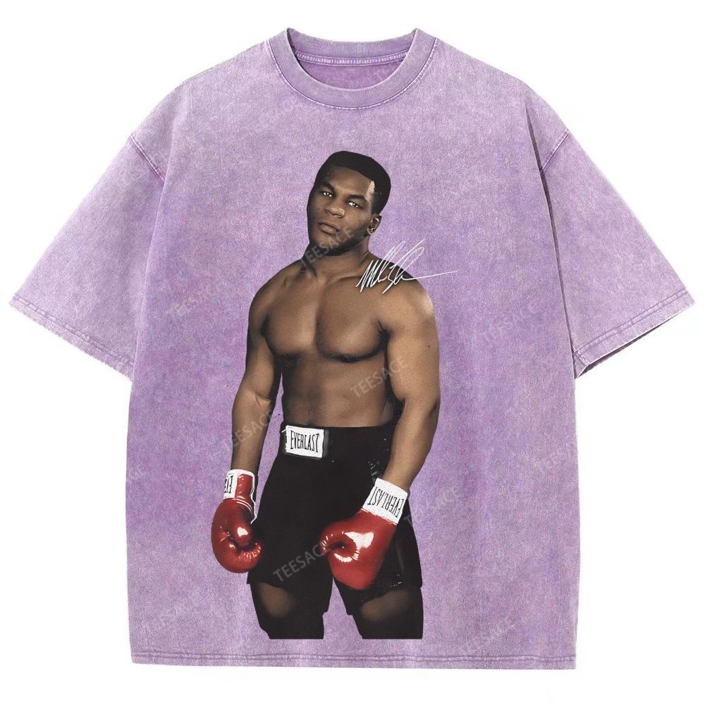 Unisex Fit Washed T-Shirt MIKE TYSON TEE