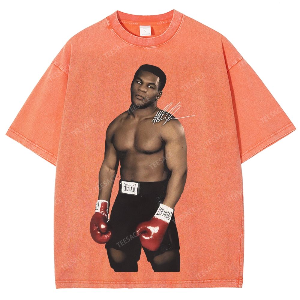 Unisex Fit Washed T-Shirt MIKE TYSON TEE