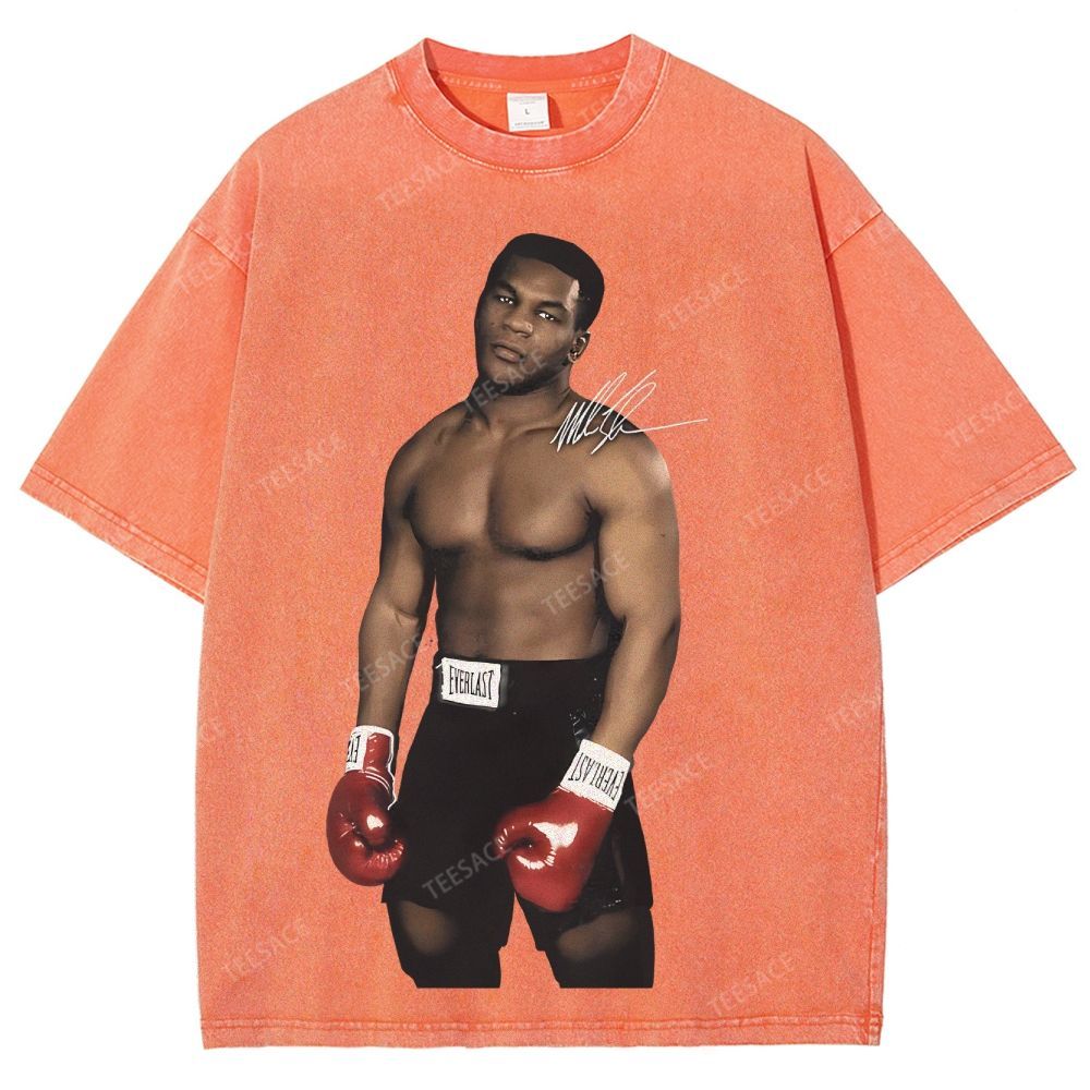 Unisex Fit Washed T-Shirt MIKE TYSON TEE