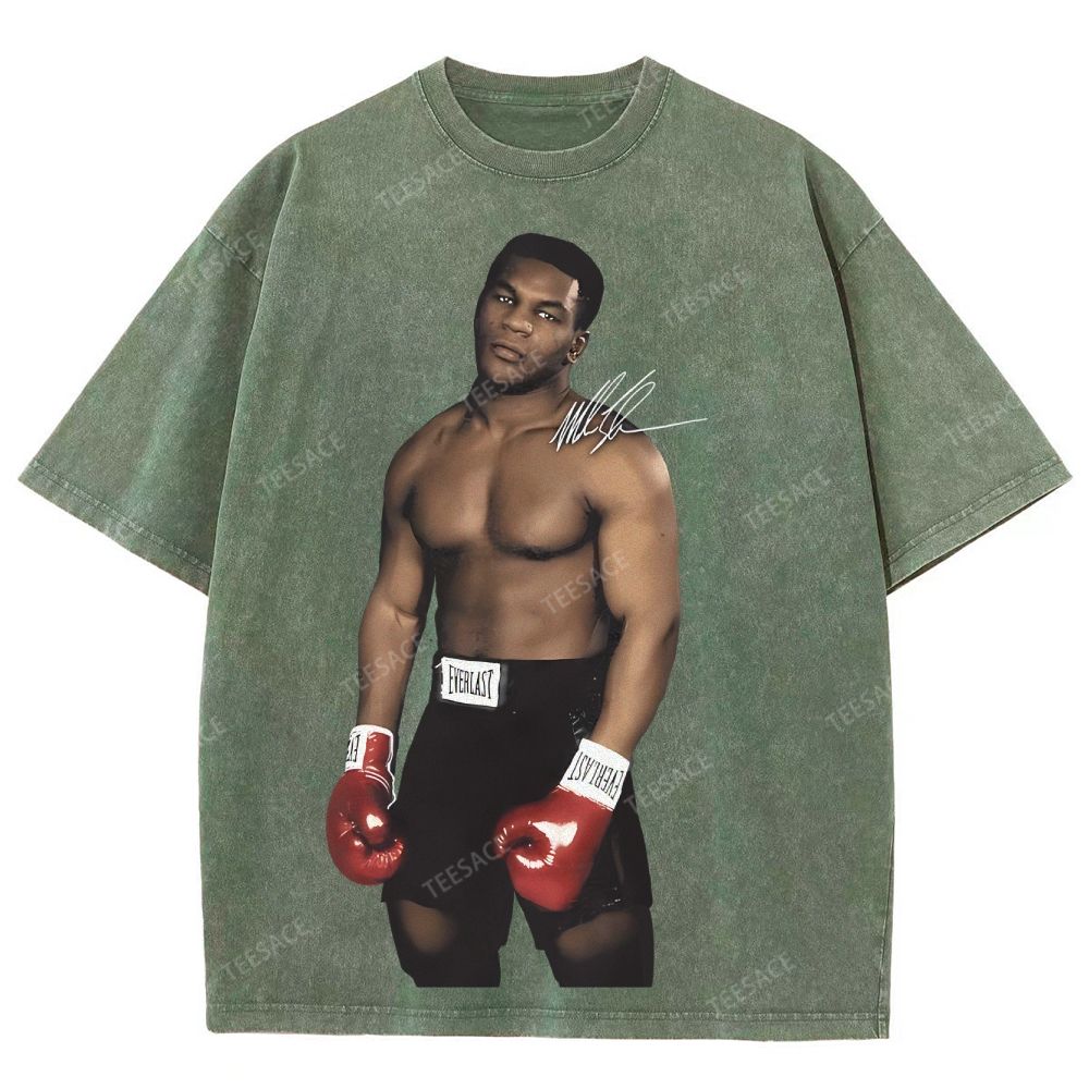 Unisex Fit Washed T-Shirt MIKE TYSON TEE