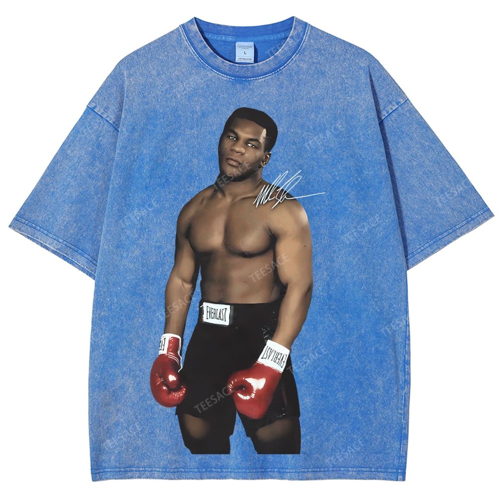 Unisex Fit Washed T-Shirt MIKE TYSON TEE