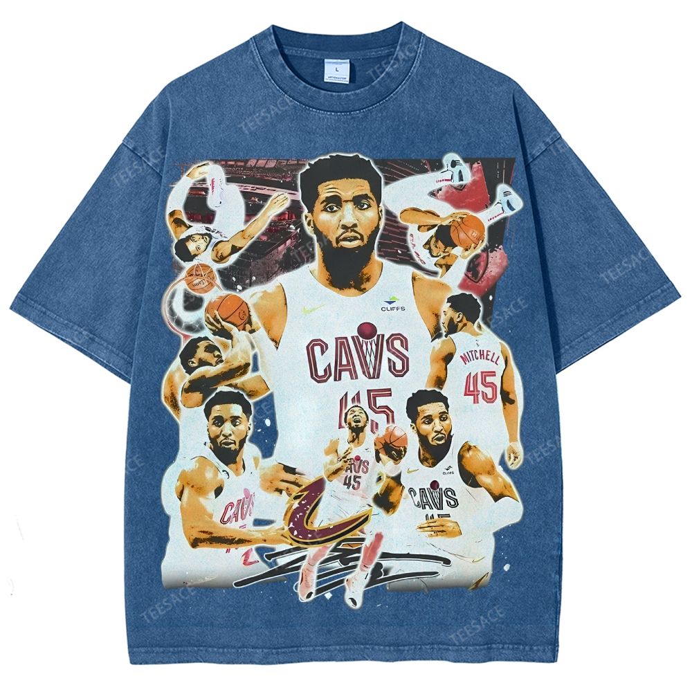 Unisex Fit Washed T-Shirt DONOVAN MITCHELL V3 TEE