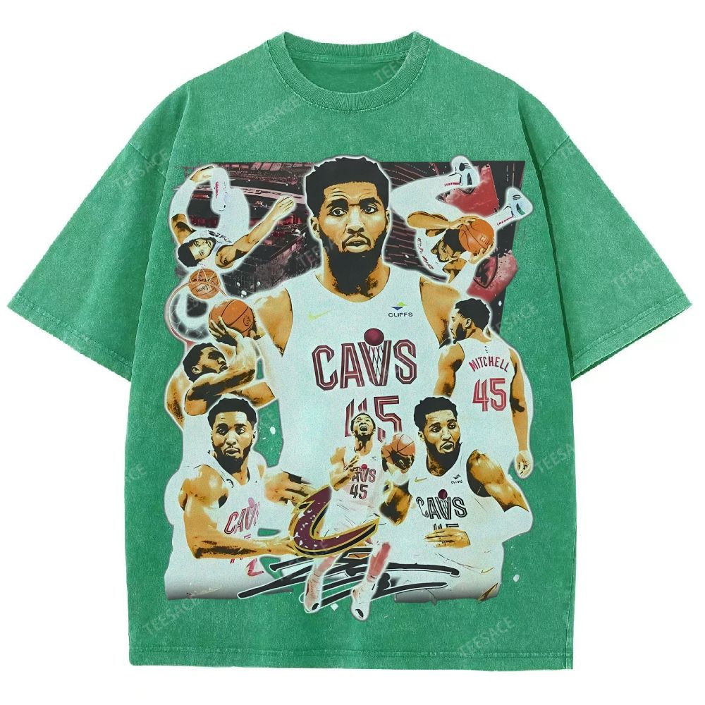 Unisex Fit Washed T-Shirt DONOVAN MITCHELL V3 TEE