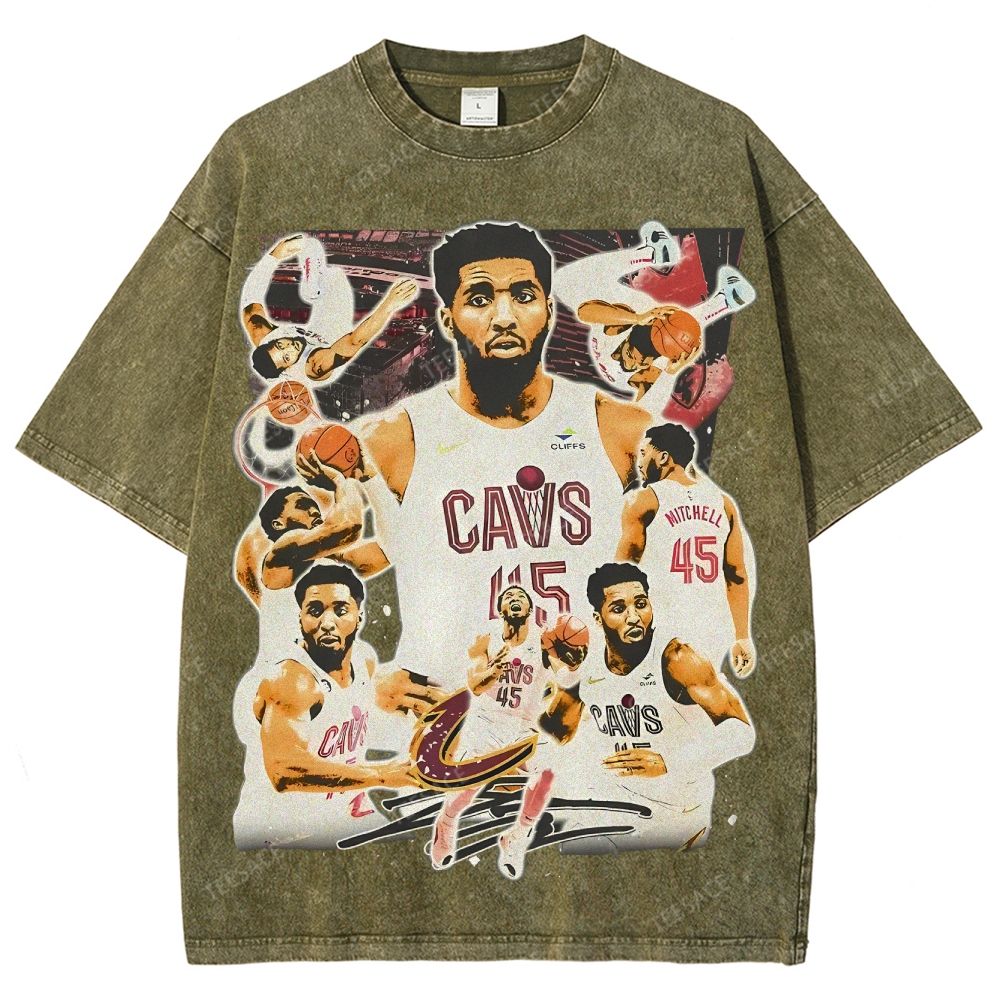 Unisex Fit Washed T-Shirt DONOVAN MITCHELL V3 TEE