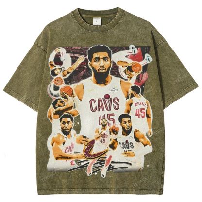 Unisex Fit Washed T-Shirt DONOVAN MITCHELL V3 TEE