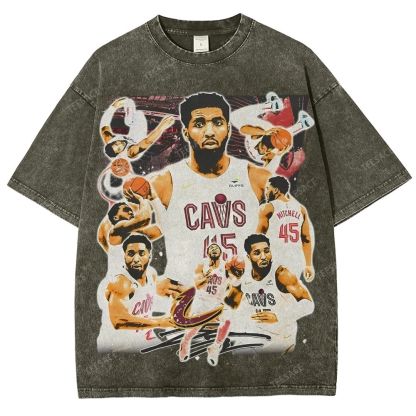 Unisex Fit Washed T-Shirt DONOVAN MITCHELL V3 TEE