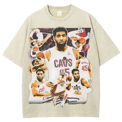 Unisex Fit Washed T-Shirt DONOVAN MITCHELL V3 TEE