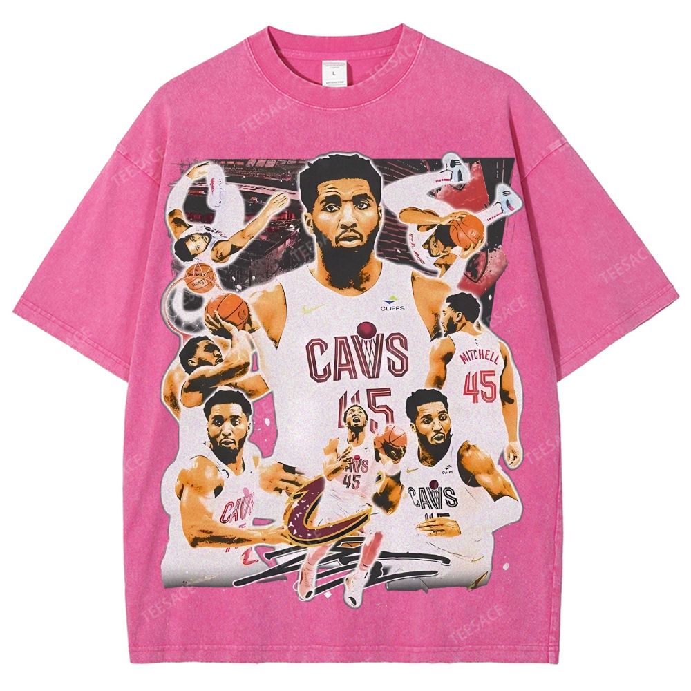 Unisex Fit Washed T-Shirt DONOVAN MITCHELL V3 TEE