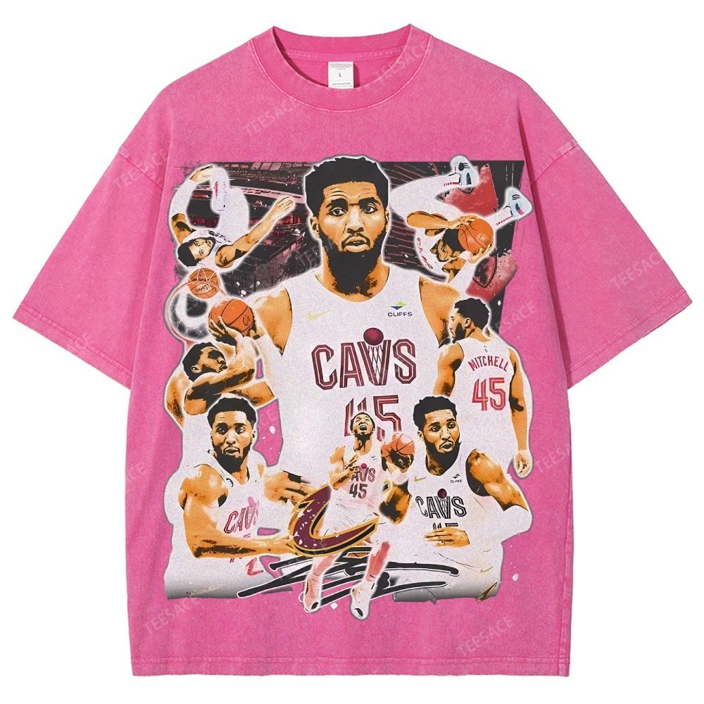 Unisex Fit Washed T-Shirt DONOVAN MITCHELL V3 TEE