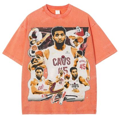 Unisex Fit Washed T-Shirt DONOVAN MITCHELL V3 TEE