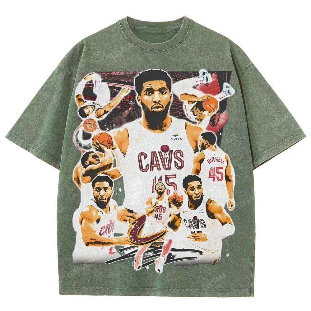Unisex Fit Washed T-Shirt DONOVAN MITCHELL V3 TEE