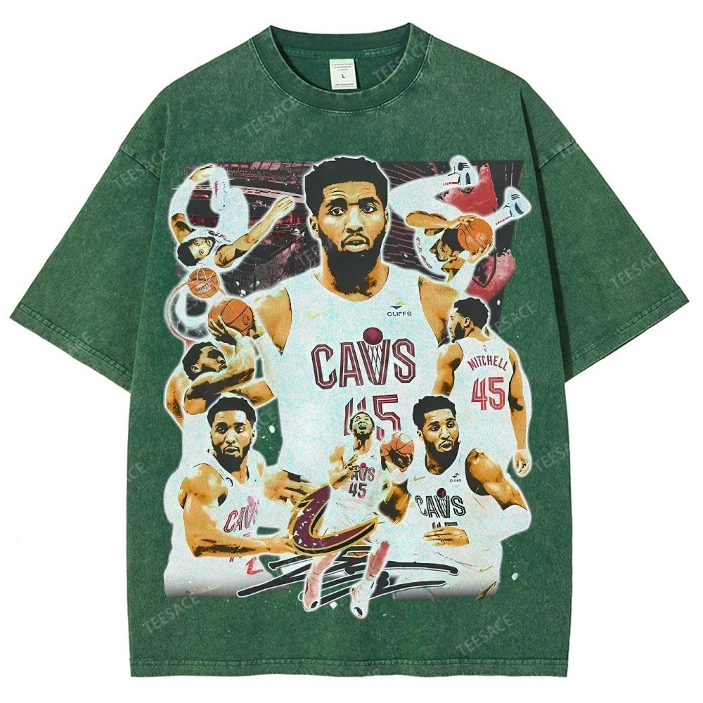 Unisex Fit Washed T-Shirt DONOVAN MITCHELL V3 TEE