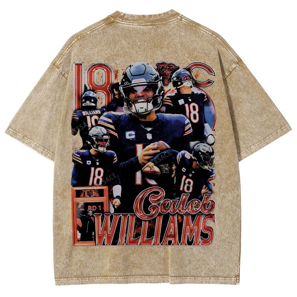 Unisex-Adult Ultra Cotton Washed T-Shirt Graphic  CALEB WILLIAMS TEE