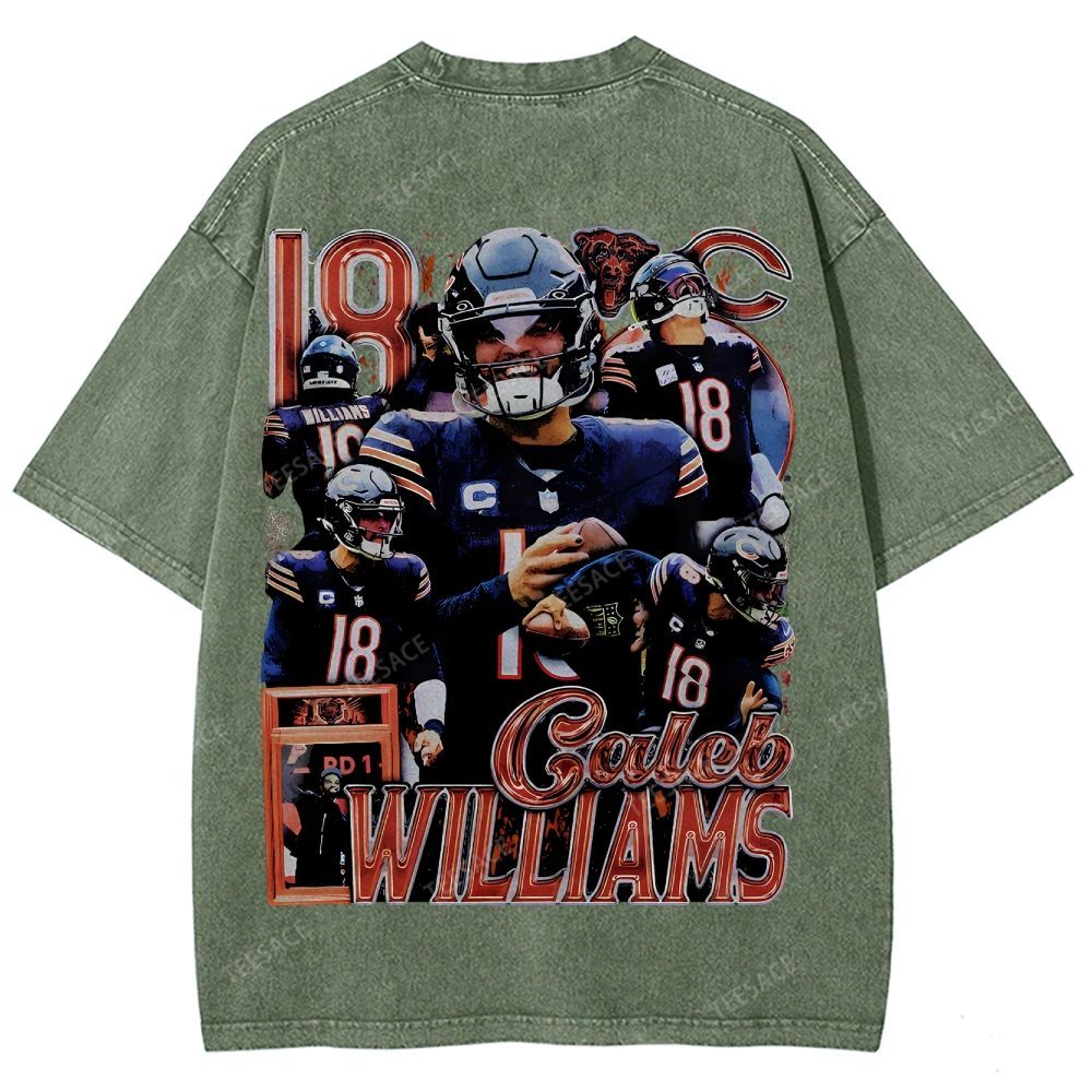 Unisex-Adult Ultra Cotton Washed T-Shirt Graphic  CALEB WILLIAMS TEE