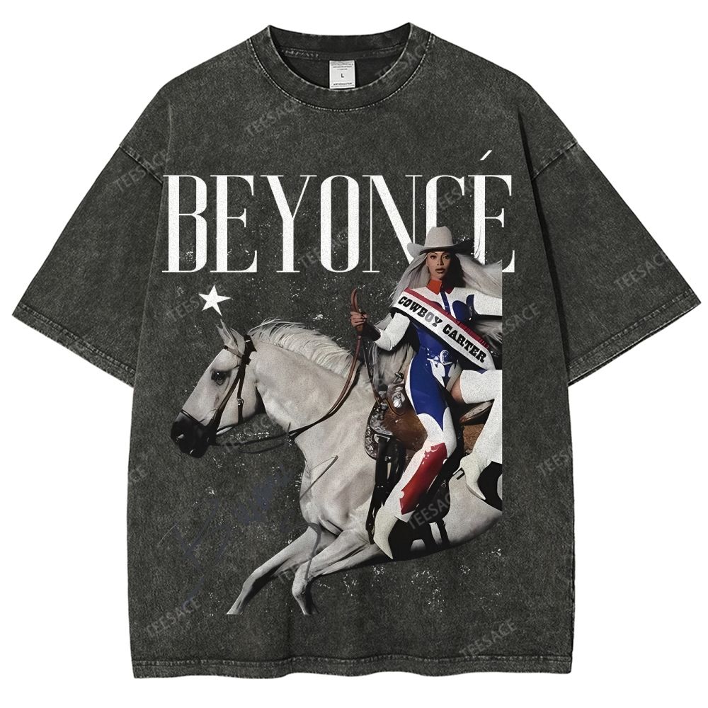 Unisex-Adult Ultra Cotton Washed T-Shirt Graphic  BEYONCE TEE