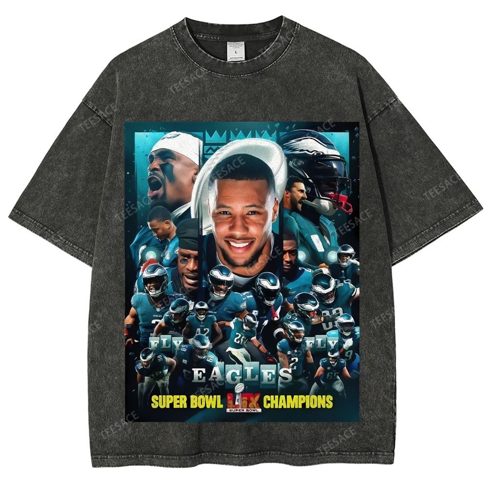 2025 Super Bowl Champion Tee Unisex Fit Washed T-Shirt