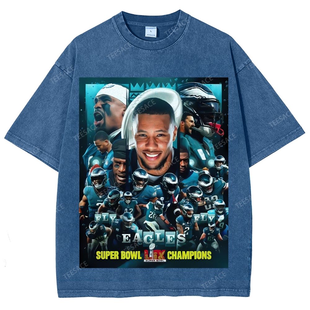 2025 Super Bowl Champion Tee Unisex Fit Washed T-Shirt 