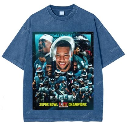 2025 Super Bowl Champion Tee Unisex Fit Washed T-Shirt 