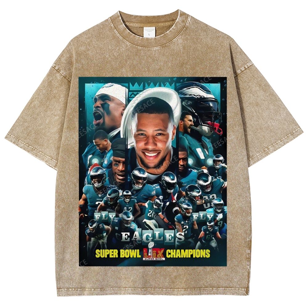 2025 Super Bowl Champion Tee Unisex Fit Washed T-Shirt 