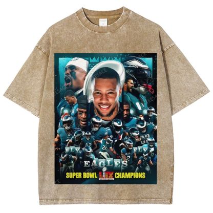2025 Super Bowl Champion Tee Unisex Fit Washed T-Shirt 