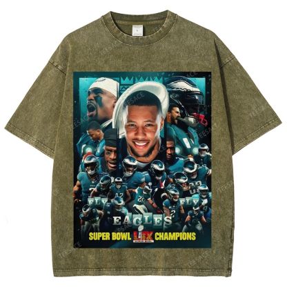 2025 Super Bowl Champion Tee Unisex Fit Washed T-Shirt 