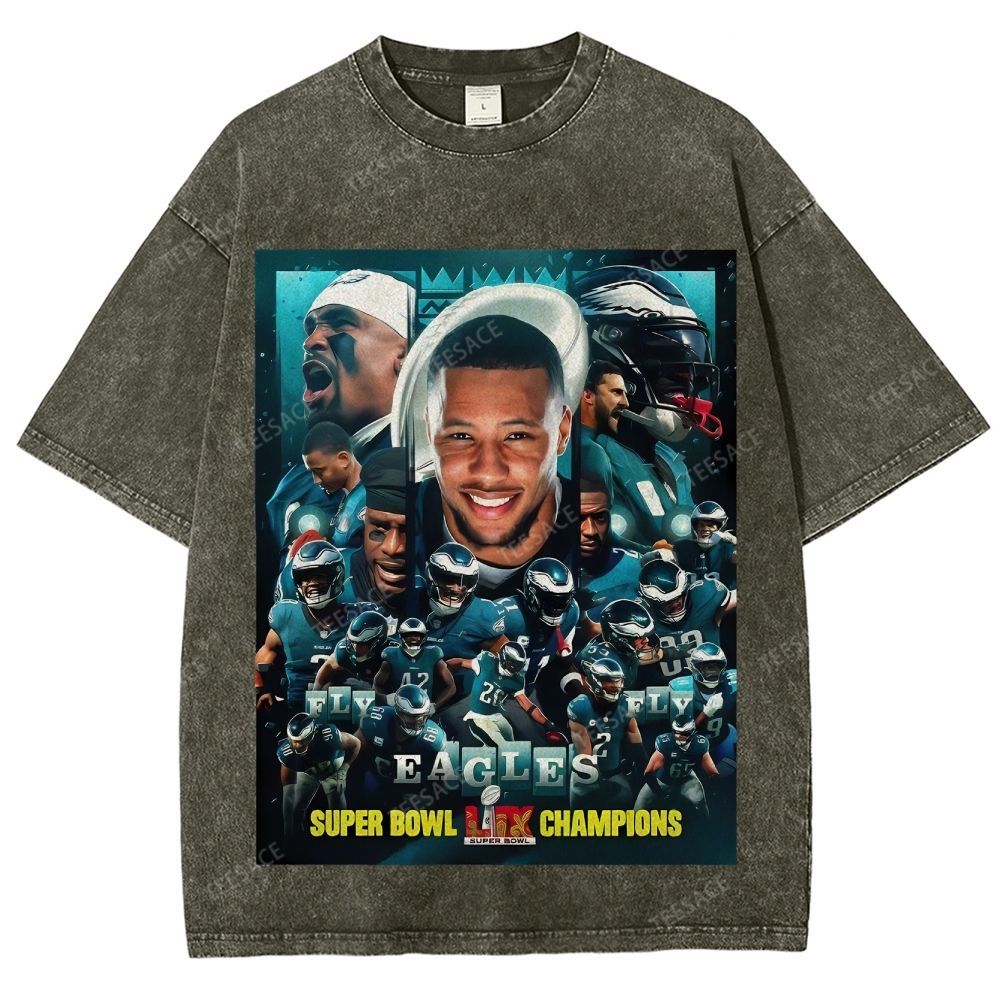 2025 Super Bowl Champion Tee Unisex Fit Washed T-Shirt 