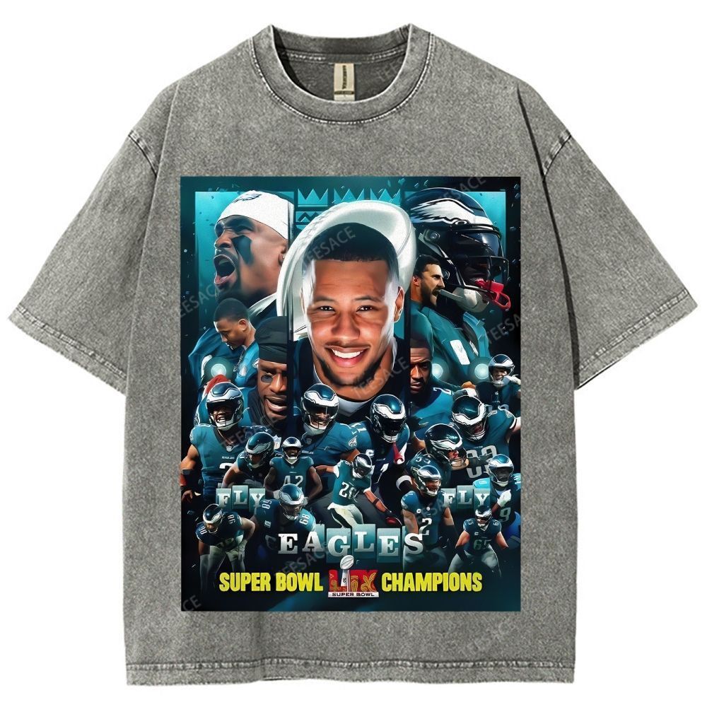 2025 Super Bowl Champion Tee Unisex Fit Washed T-Shirt 