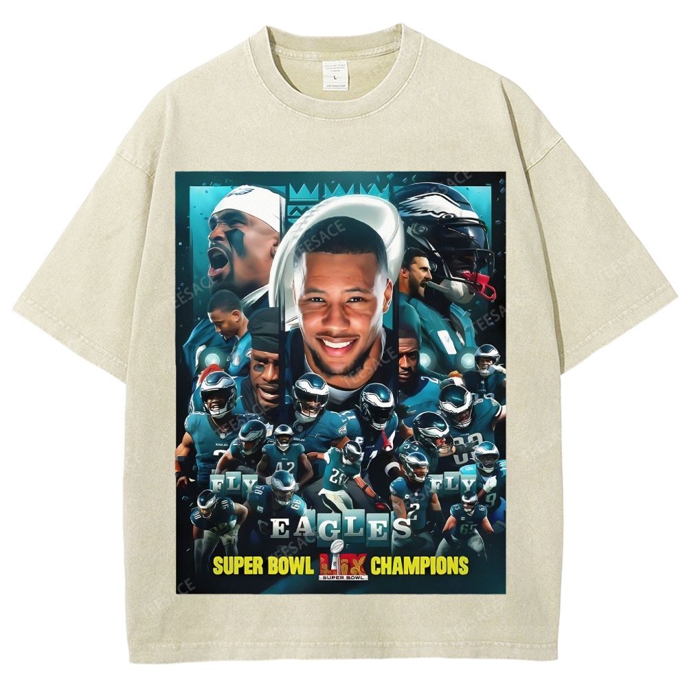 2025 Super Bowl Champion Tee Unisex Fit Washed T-Shirt 