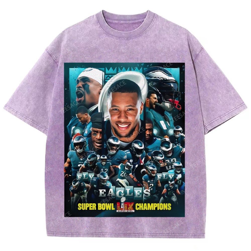 2025 Super Bowl Champion Tee Unisex Fit Washed T-Shirt 