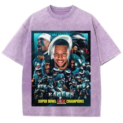 2025 Super Bowl Champion Tee Unisex Fit Washed T-Shirt 