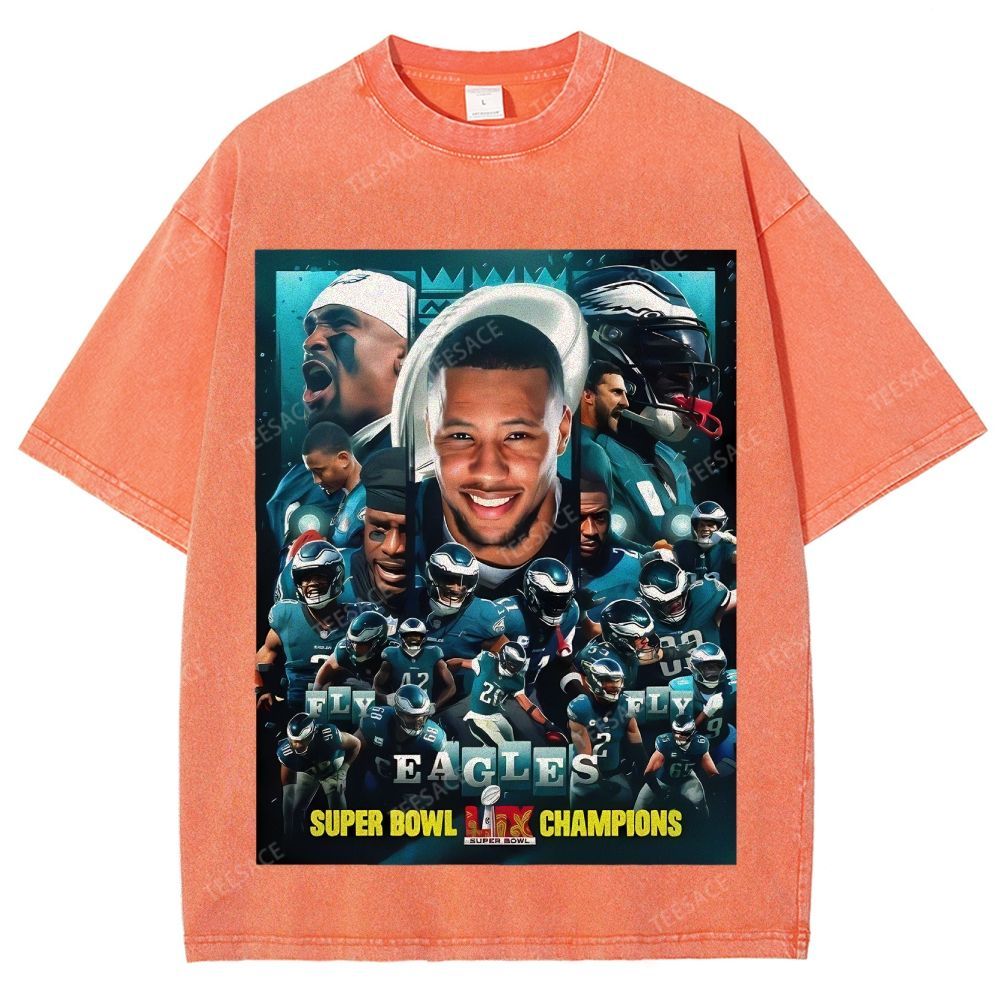 2025 Super Bowl Champion Tee Unisex Fit Washed T-Shirt 