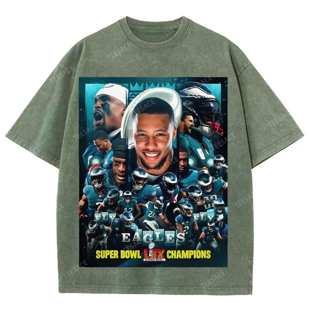 2025 Super Bowl Champion Tee Unisex Fit Washed T-Shirt 