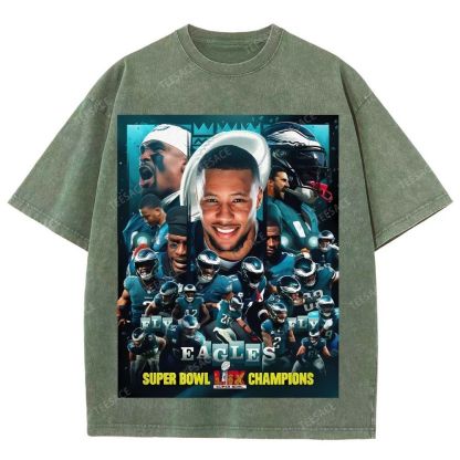 2025 Super Bowl Champion Tee Unisex Fit Washed T-Shirt 