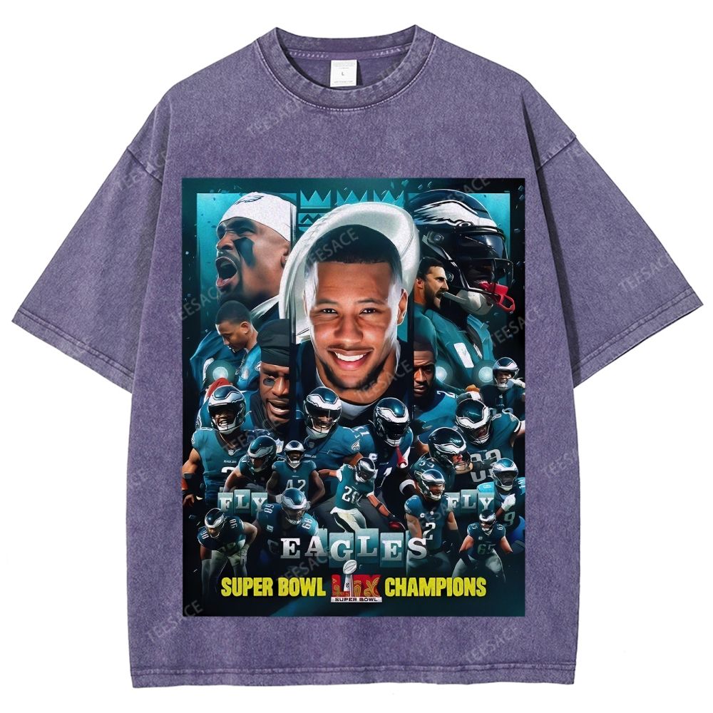 2025 Super Bowl Champion Tee Unisex Fit Washed T-Shirt 