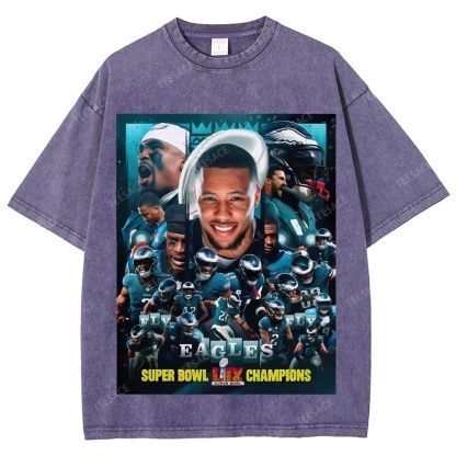 2025 Super Bowl Champion Tee Unisex Fit Washed T-Shirt 