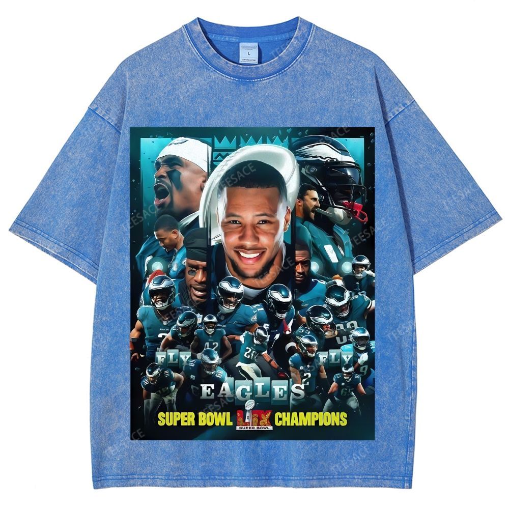 2025 Super Bowl Champion Tee Unisex Fit Washed T-Shirt 