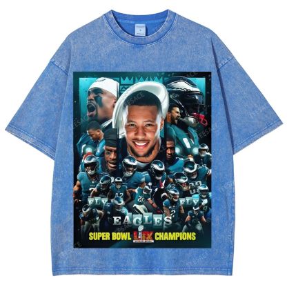 2025 Super Bowl Champion Tee Unisex Fit Washed T-Shirt 