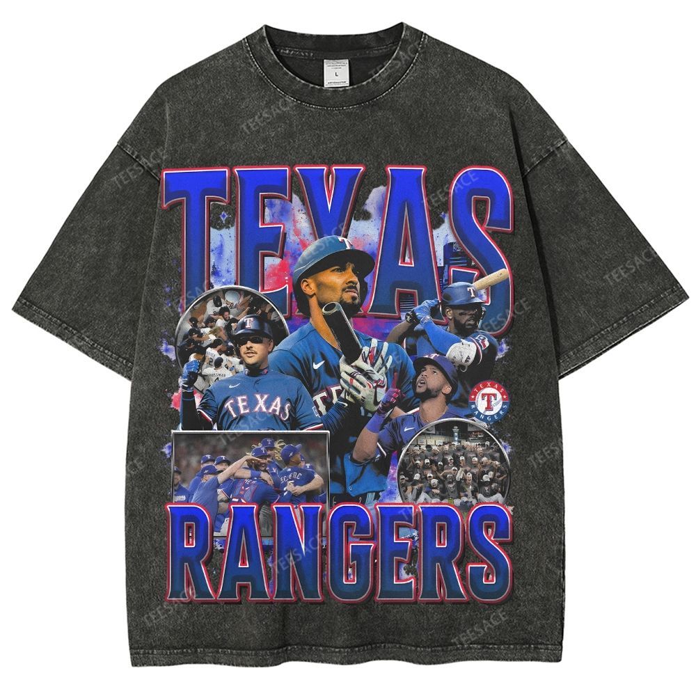 Unisex Washed T-Shirt Texas Rangers World Series Tee