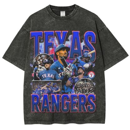 Unisex Washed T-Shirt Texas Rangers World Series Tee
