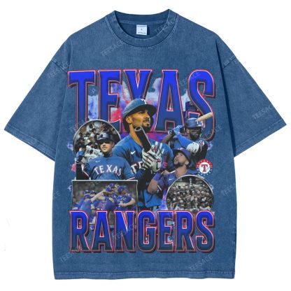 Unisex Washed T-Shirt Texas Rangers World Series Tee