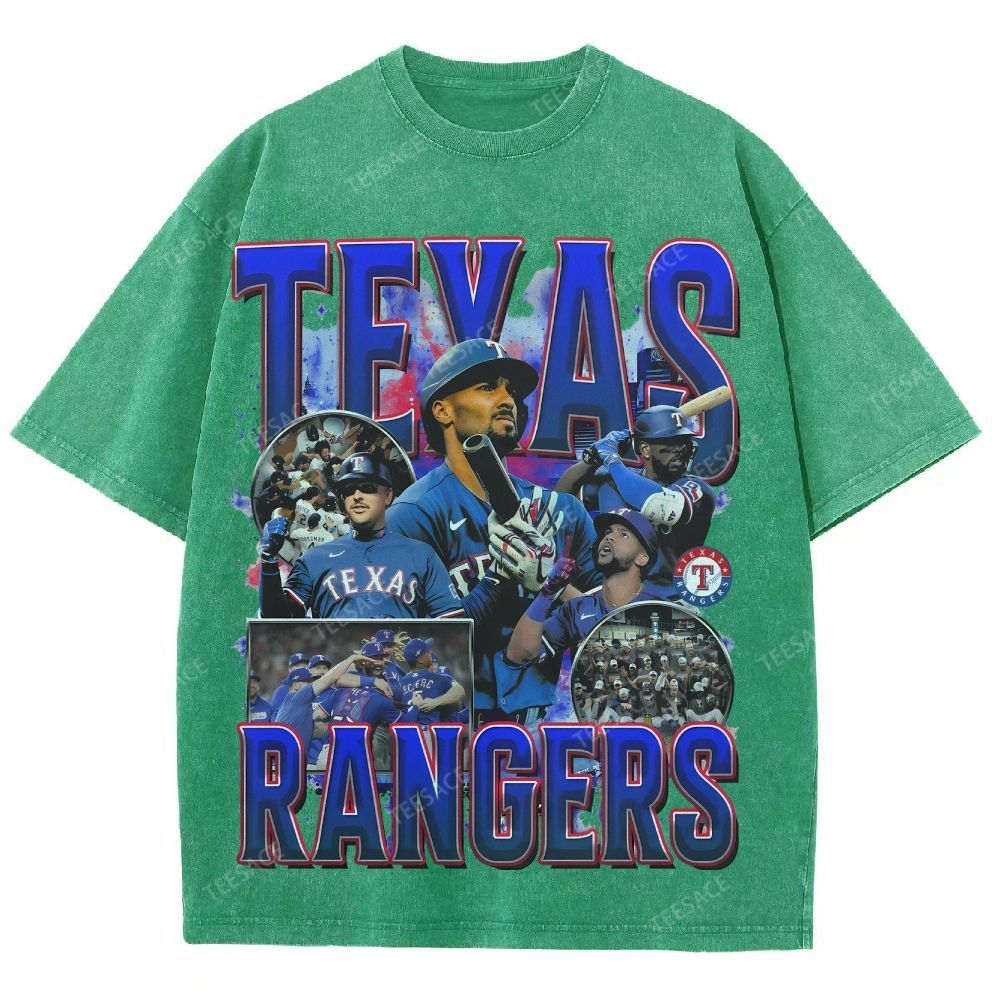 Unisex Washed T-Shirt Texas Rangers World Series Tee