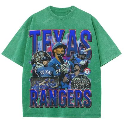 Unisex Washed T-Shirt Texas Rangers World Series Tee