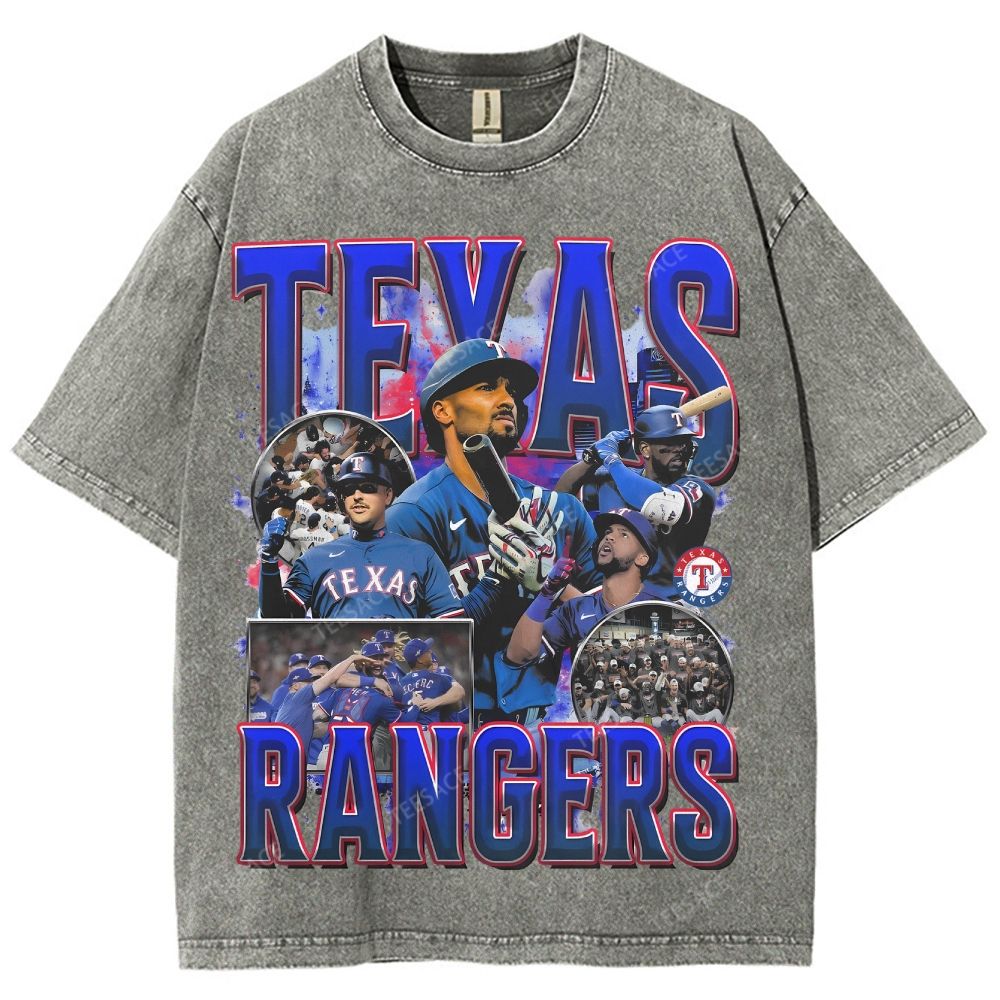 Unisex Washed T-Shirt Texas Rangers World Series Tee